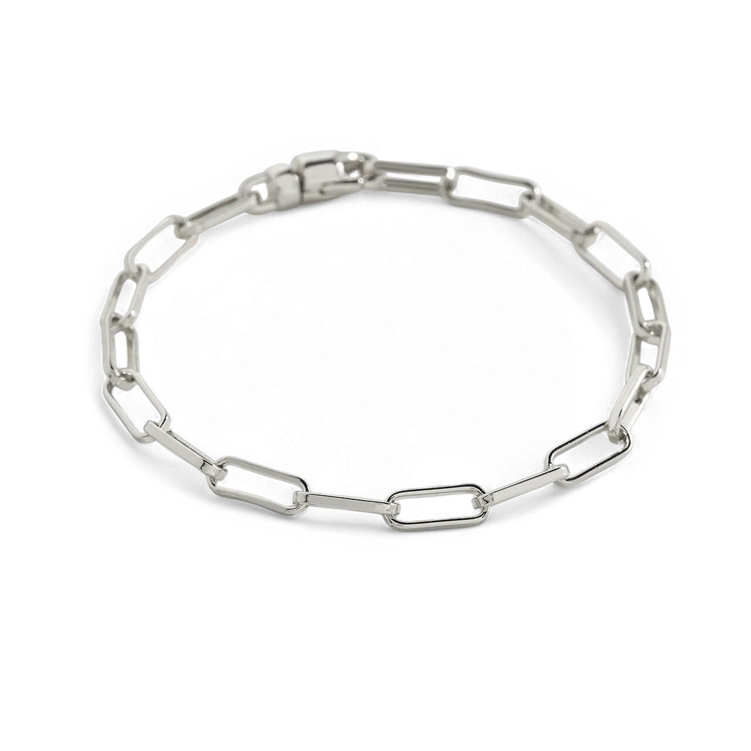 Open Link Paperclip Chain Bracelet