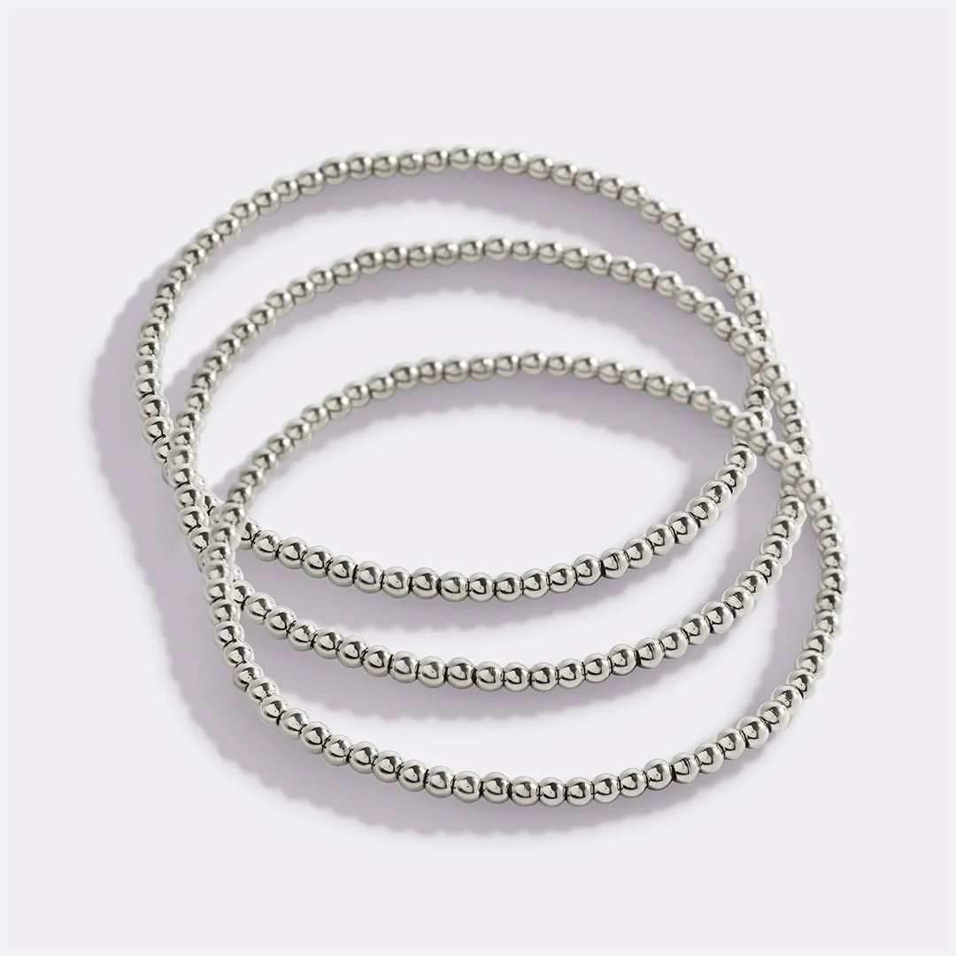 3mm Beaded Bracelet Stacking Set