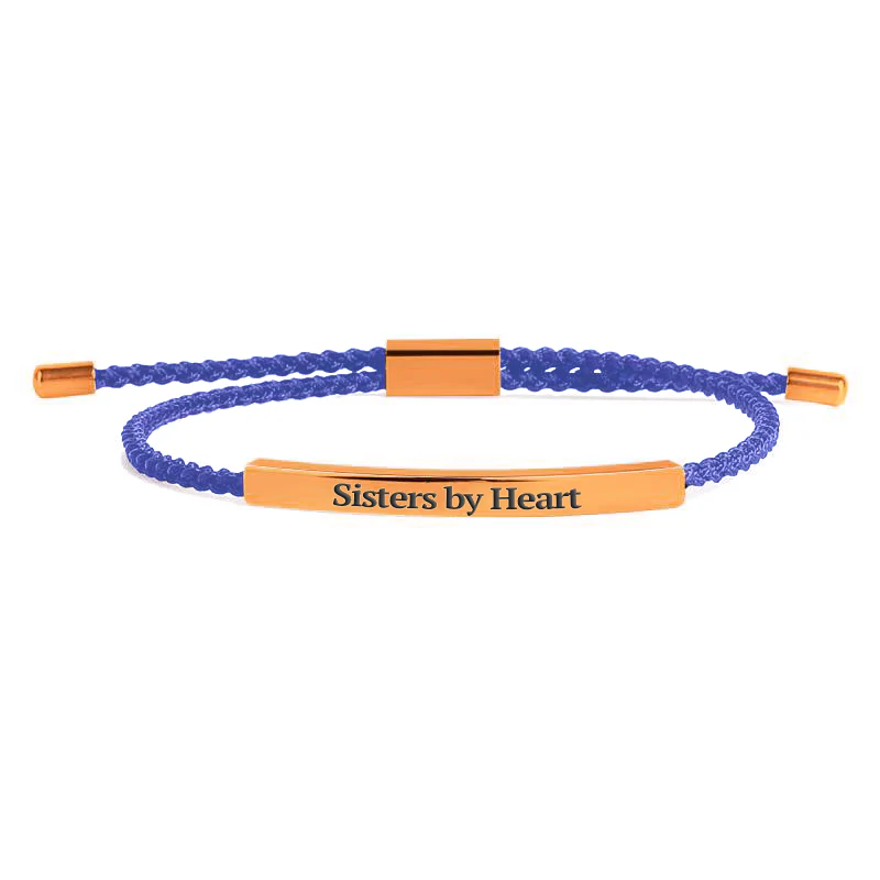Not Sisters By Blood But Sisters By Heart Inspire Bracelet