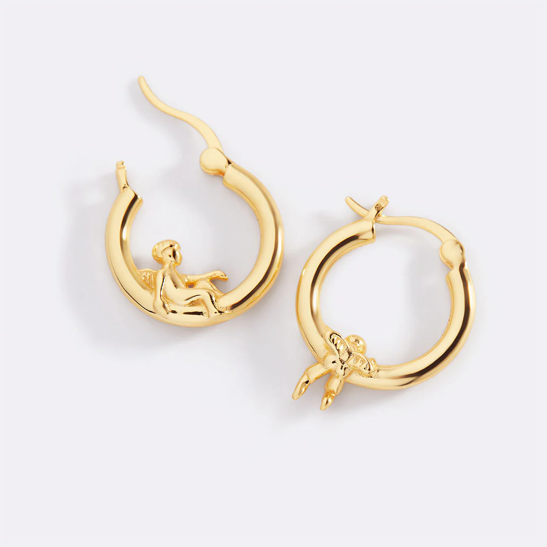 Cherub Gold Hoops