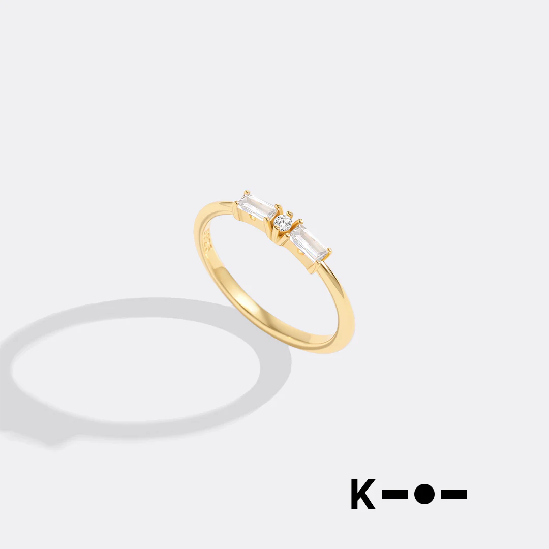 Dainty Personalized Morse Code Ring Size 12