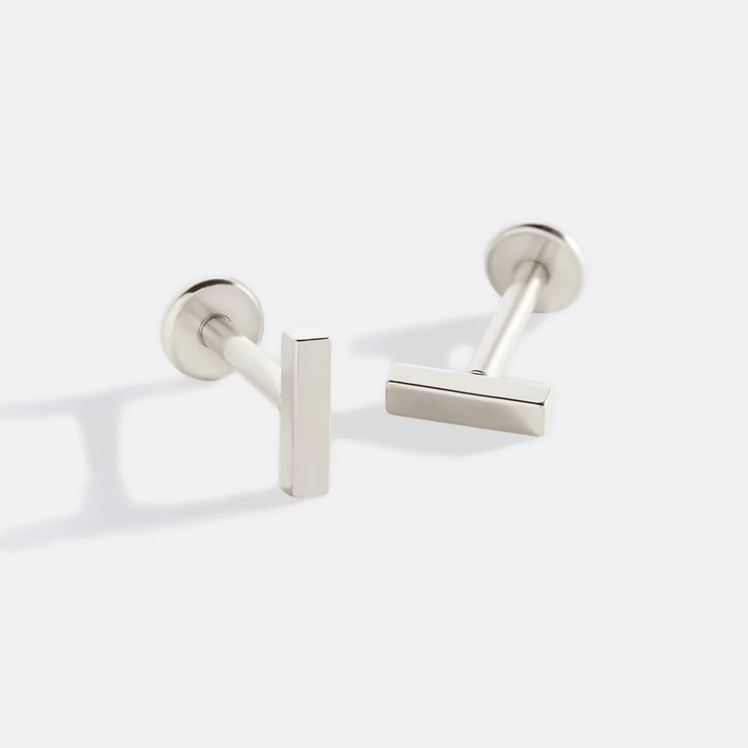 Little Bar Sleeper Flatback Earrings | 16g