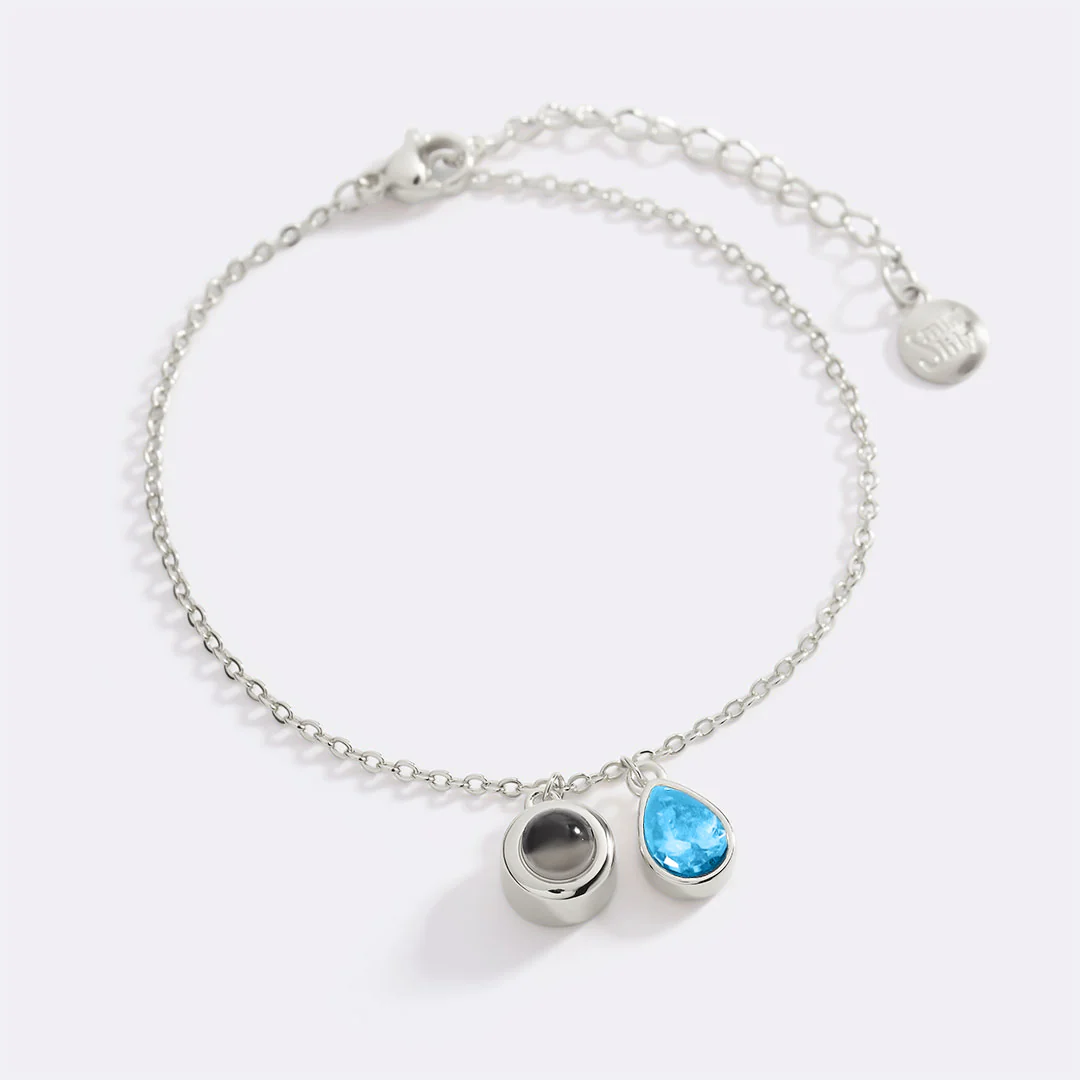 Birthstone Photo Bracelet