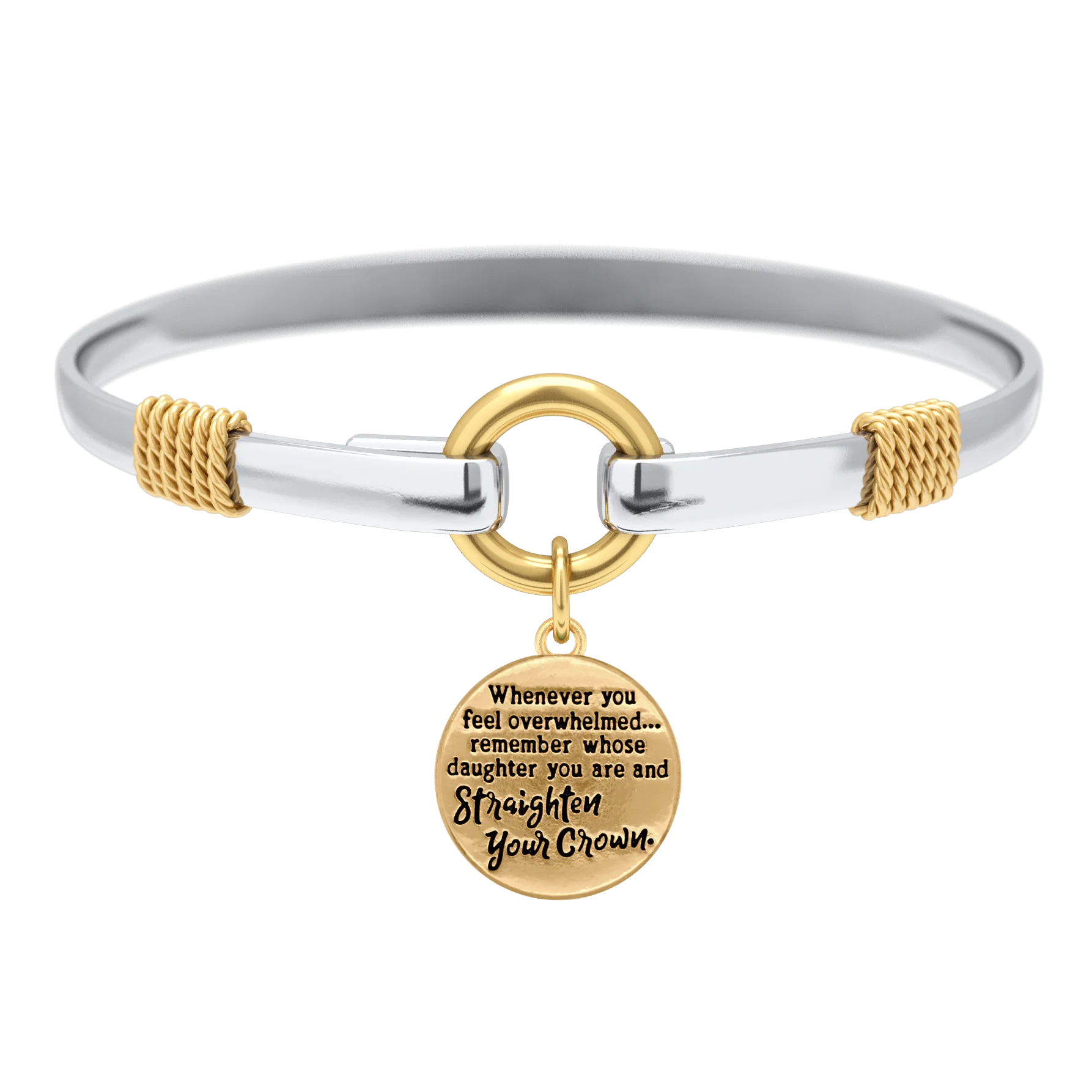 Straighten Your Crown - Two-Tone Charm Bracelet