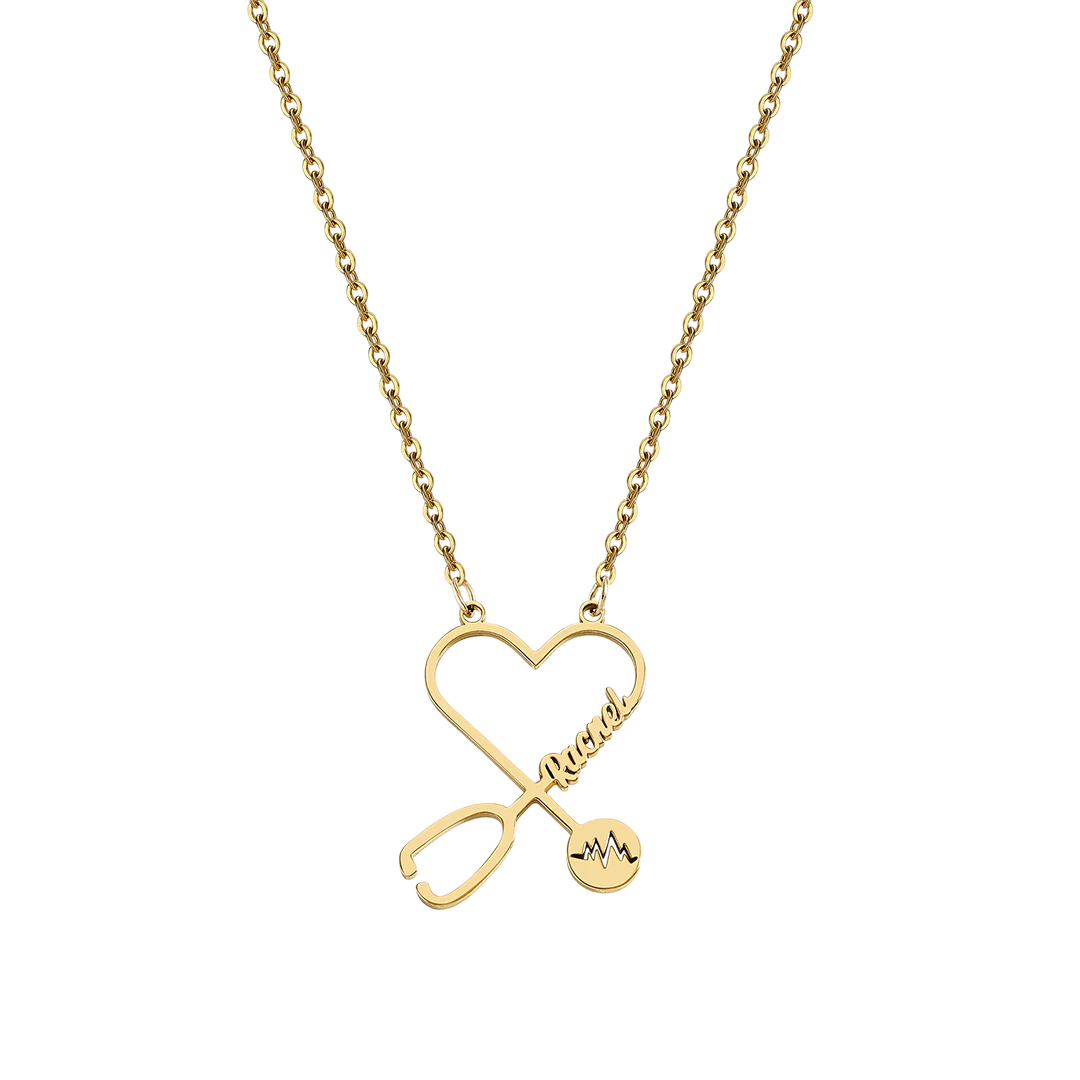 Stethosope Name Necklace