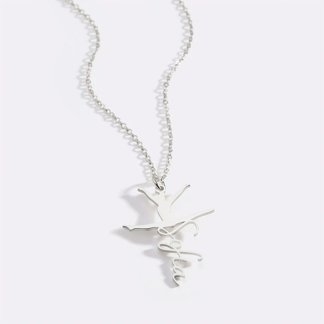 Custom Gymnast Name Pendant
