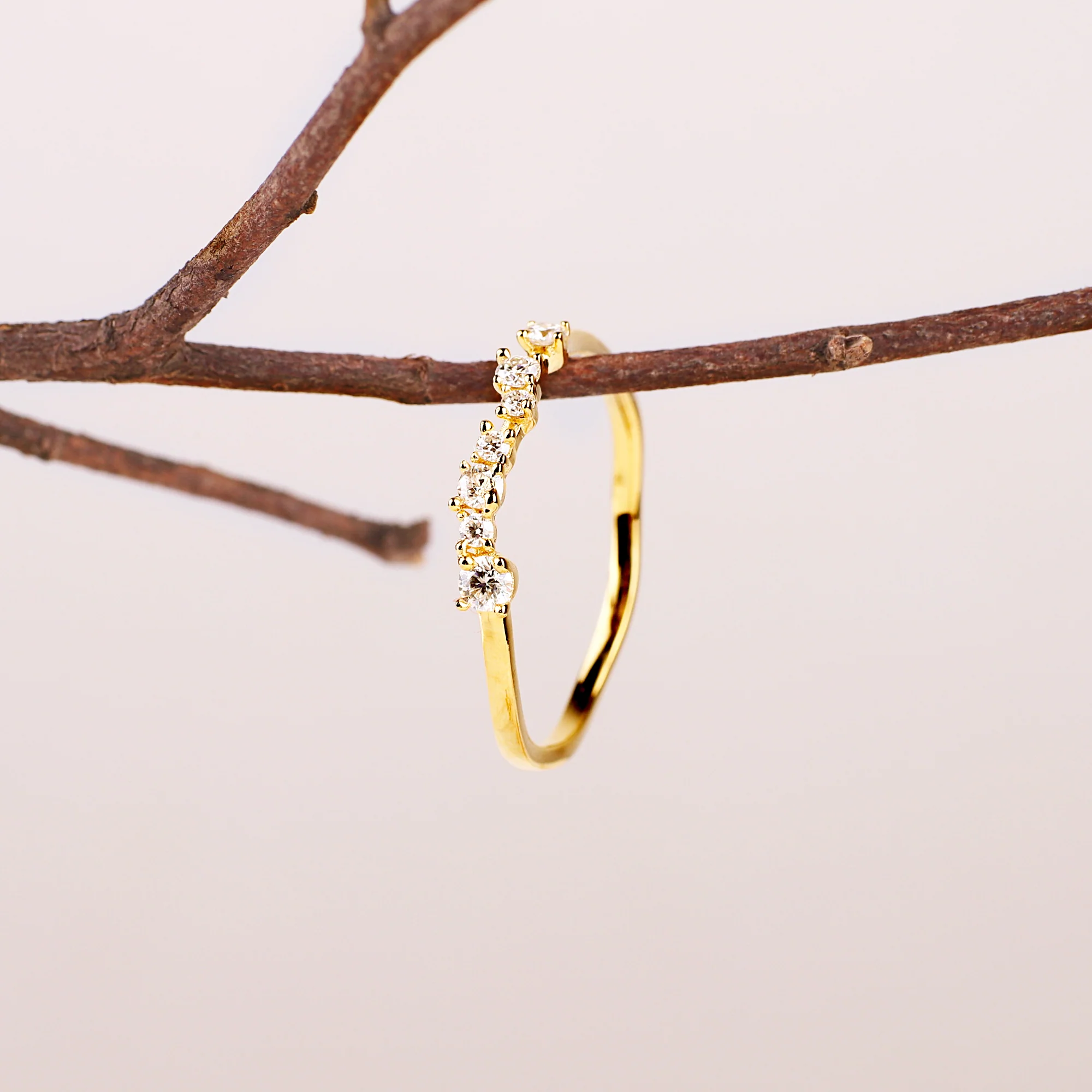 Shimmer Diamond Ring