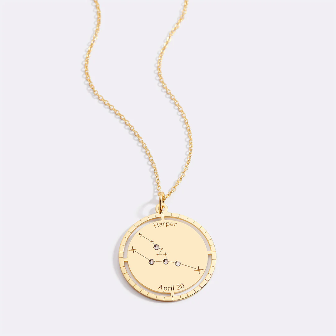 Personalized Constellation Pendant Necklace