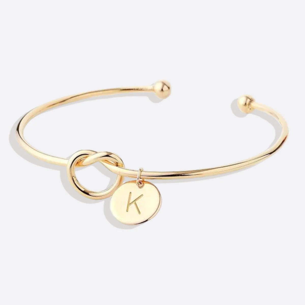 Personalized Tie the Knot Bracelet • Bridesmaid Gift Bracelet