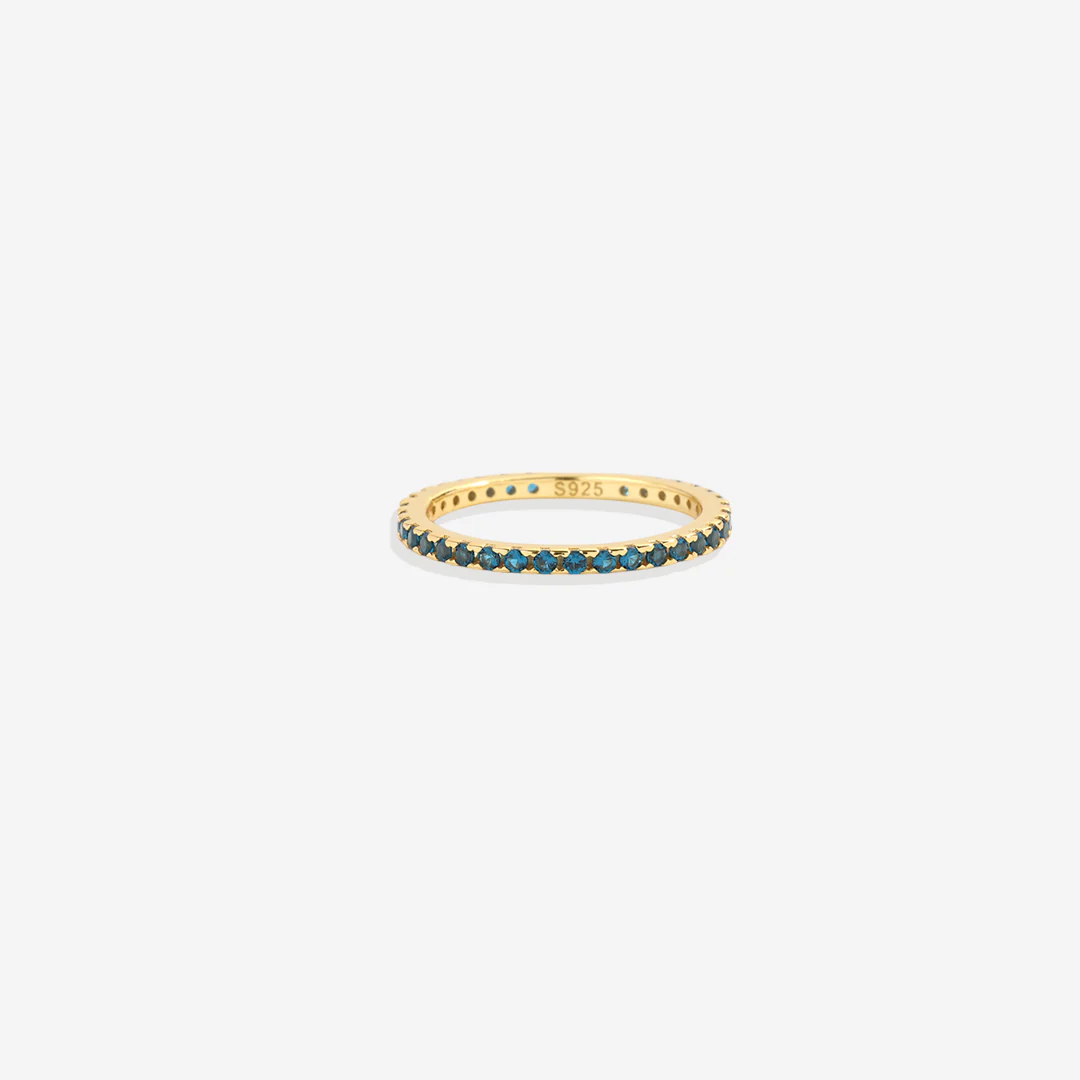 December Birthstone Eternity Stacking Ring
