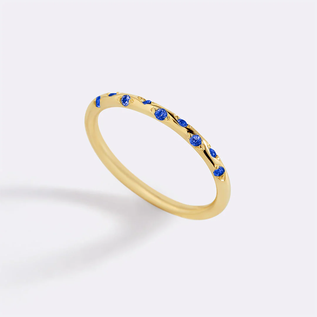 Dainty Constellation Birthstone Ring
