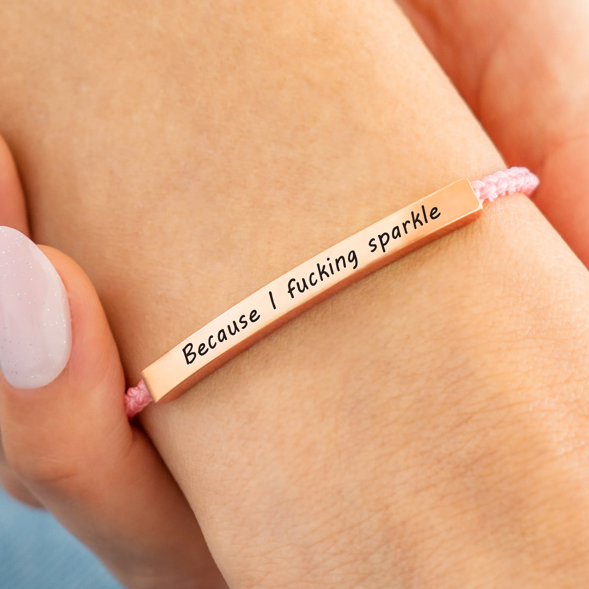Because I F♥cking Sparkle Inspire Bracelet