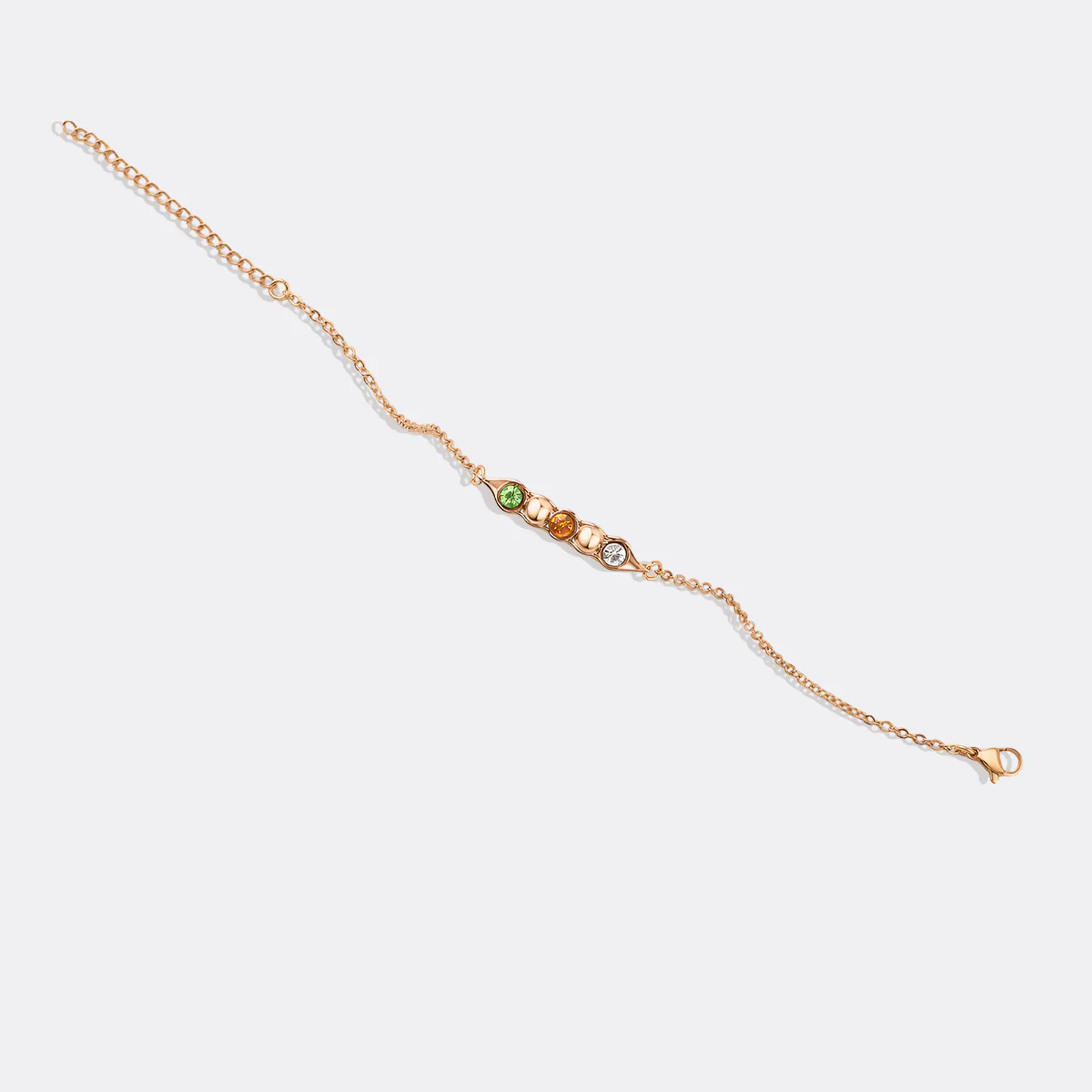 Peas in a Pod Birthstone Bracelet