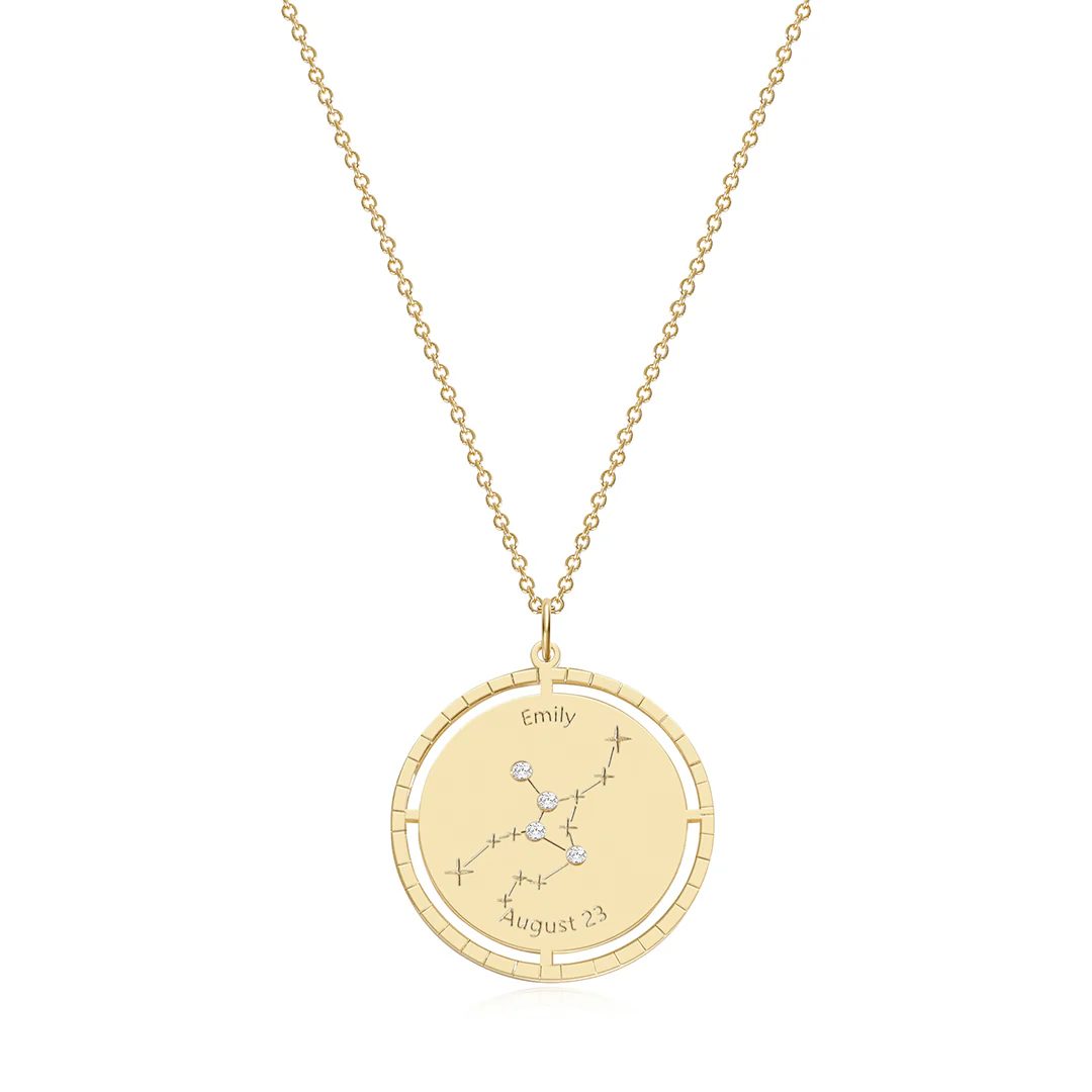 Personalized Constellation Pendant Necklace
