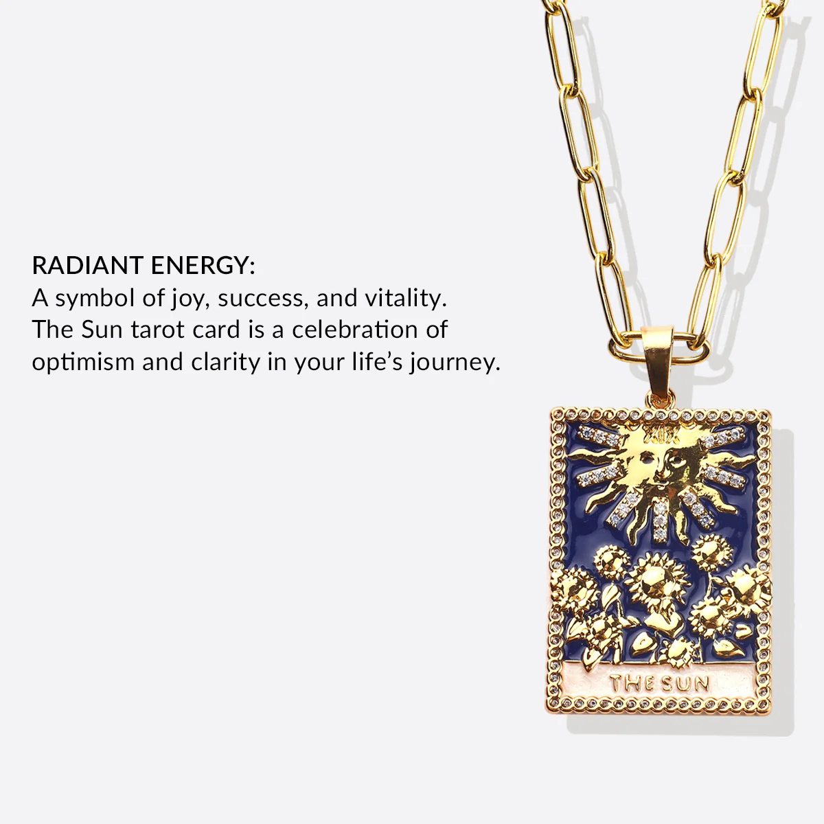 The Sun Tarot Necklace