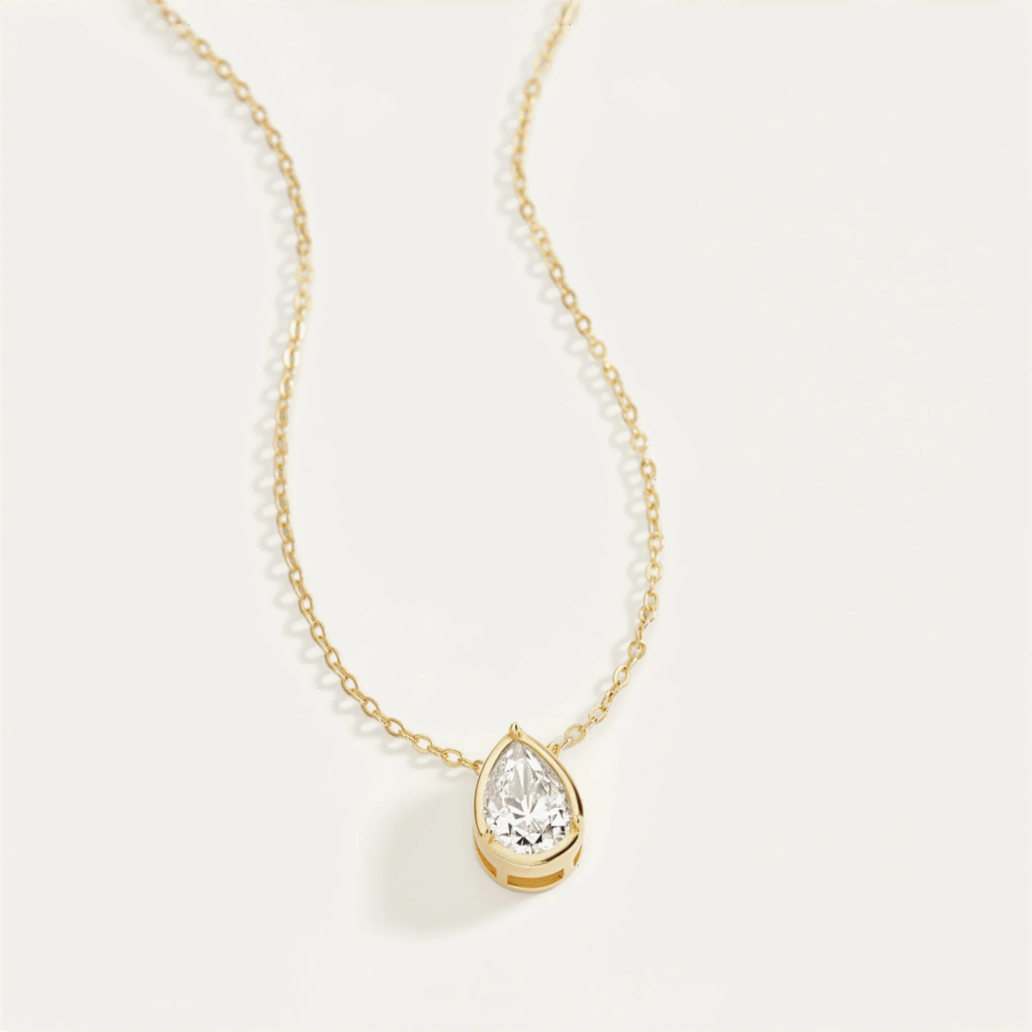 Diamond Teardrop Necklace