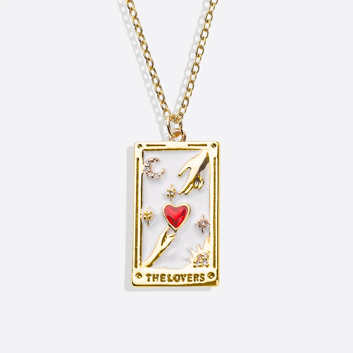 The Lovers Tarot Necklace