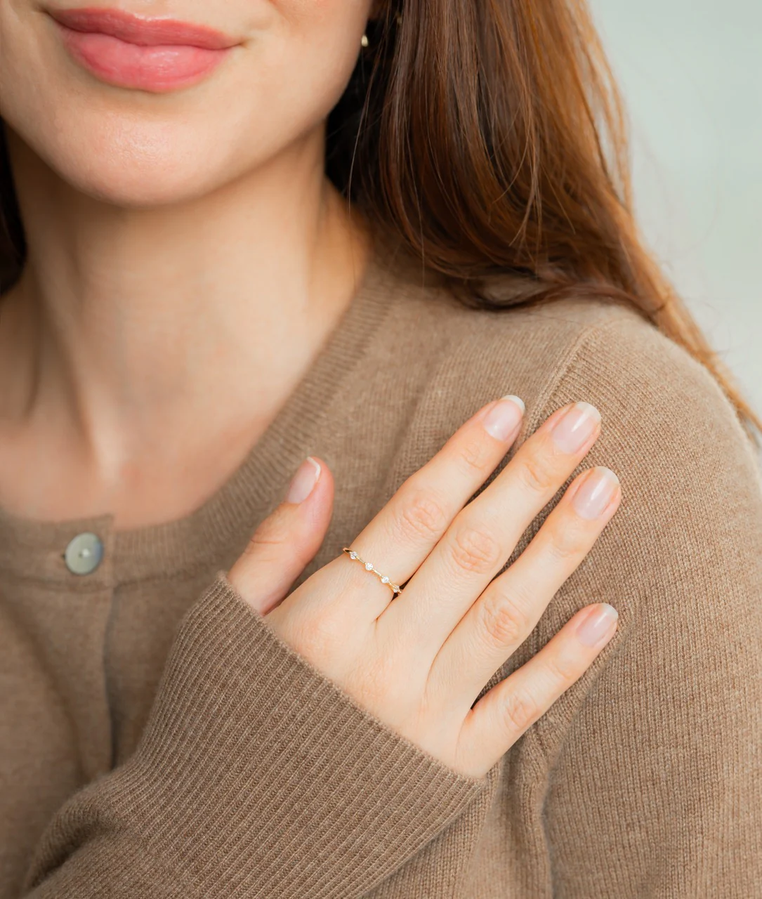 Ultra Thin Floating Eternity Ring