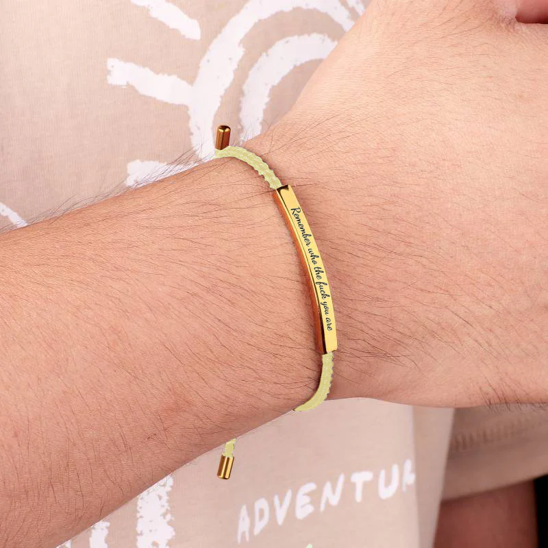 Remember Who the F♥ck You Are Inspire Bracelet