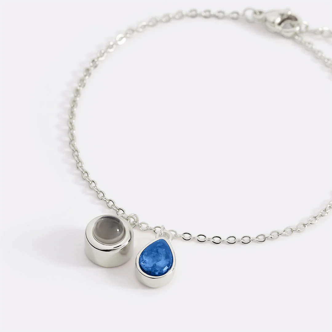 Birthstone Photo Bracelet