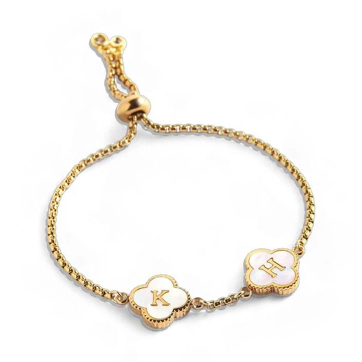 Clover Custom Name Bracelet