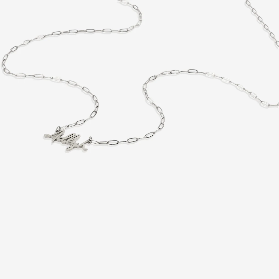 Fairy Name Necklace with Box Chain