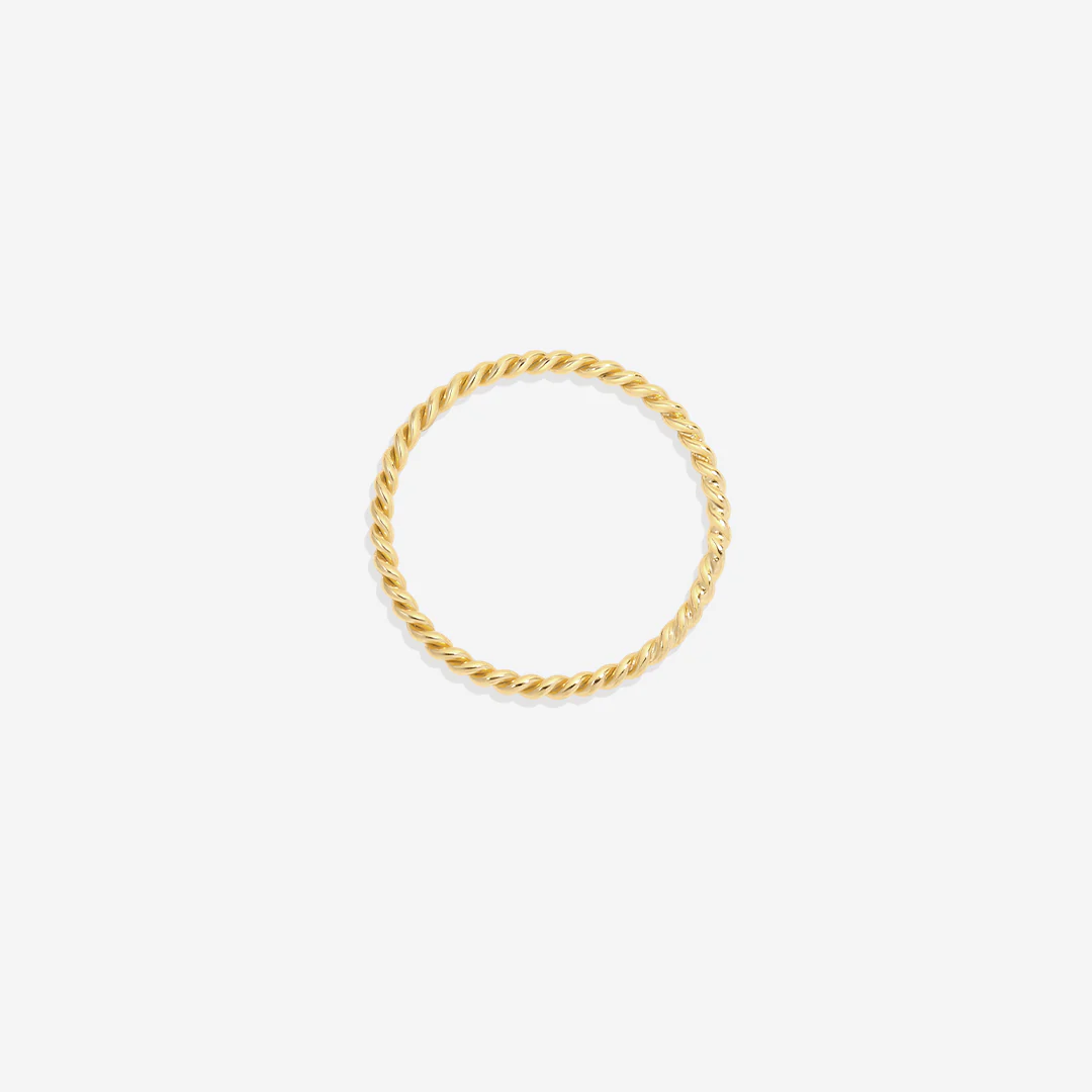 Dainty Braided Stacking Ring