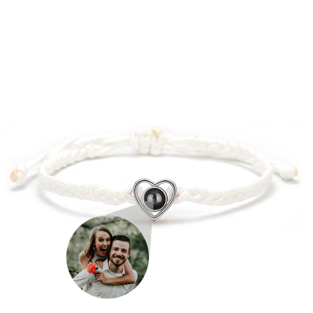 Heart Adjustable Photo Bracelet