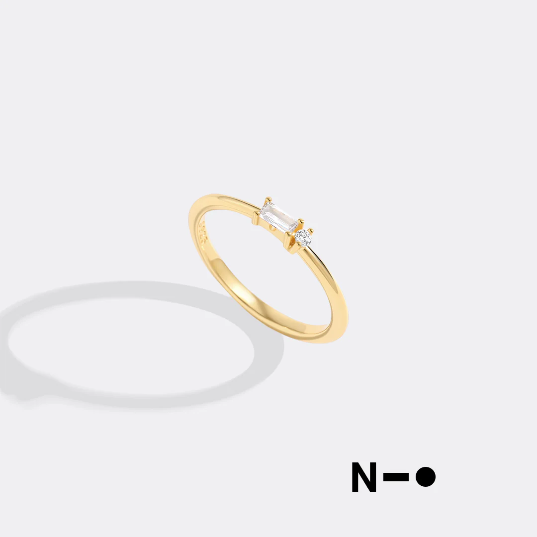 Dainty Personalized Morse Code Ring