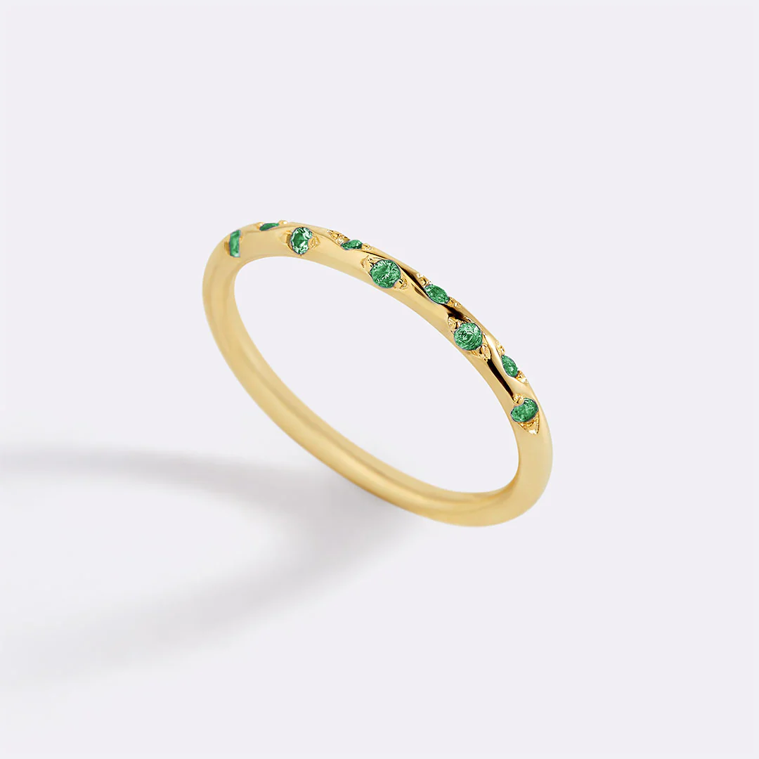 Dainty Constellation Birthstone Ring