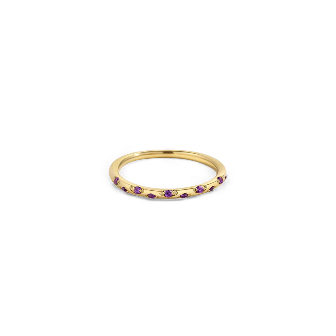 Dainty Constellation Birthstone Ring