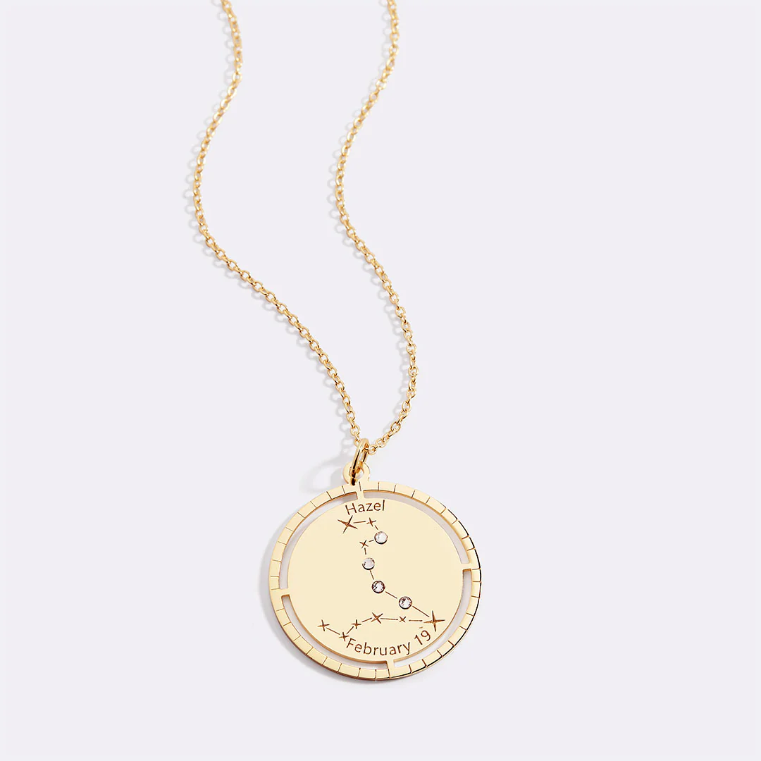 Personalized Constellation Pendant Necklace