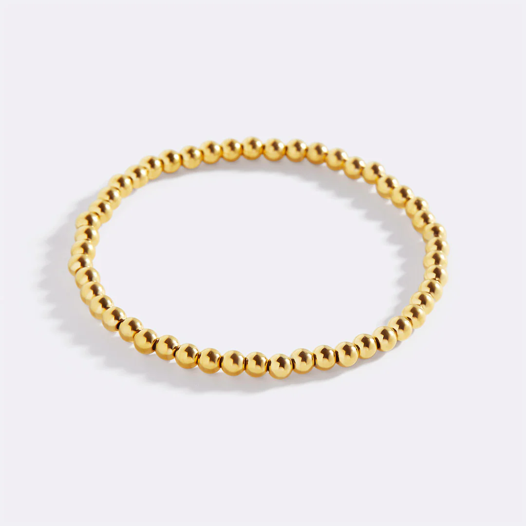 Dainty Gold Beaded Bracelet