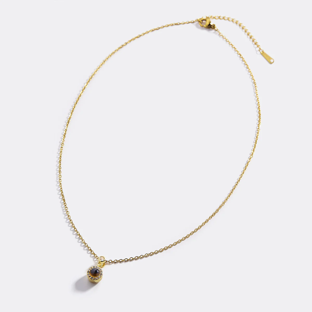 Petite Halo Photo Necklace