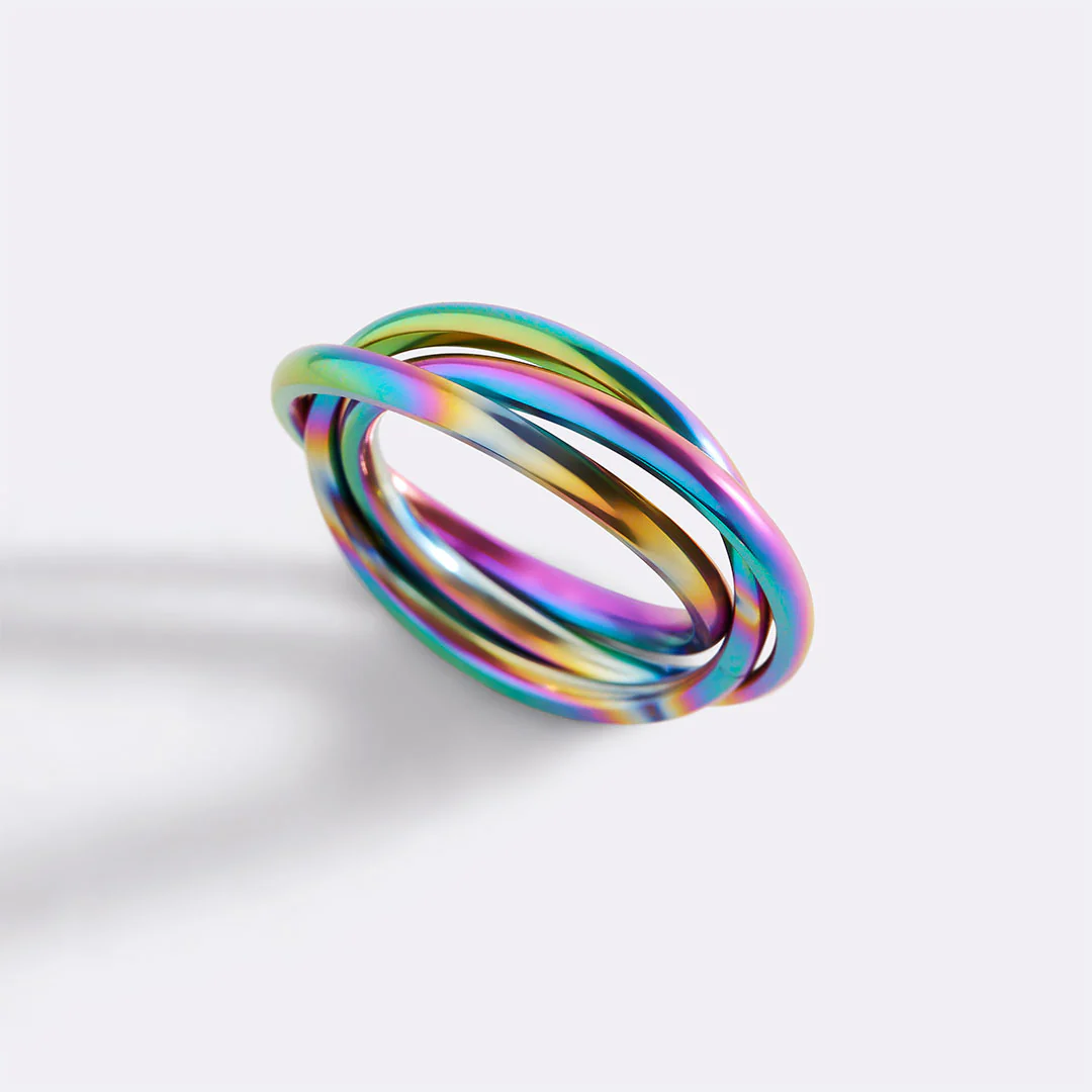 Dainty Interlocking Fidget Ring