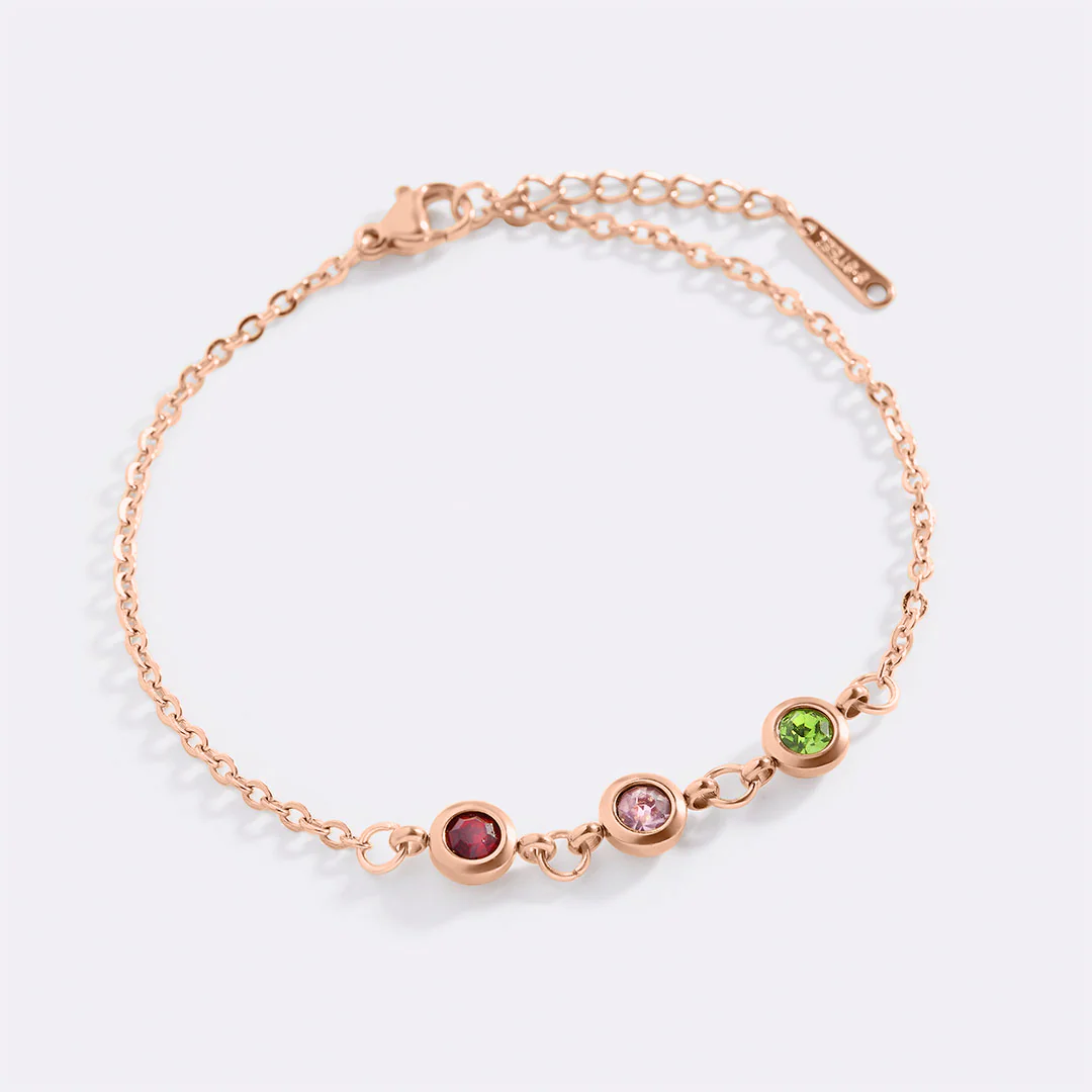 Personalized Birthstone Bracelet