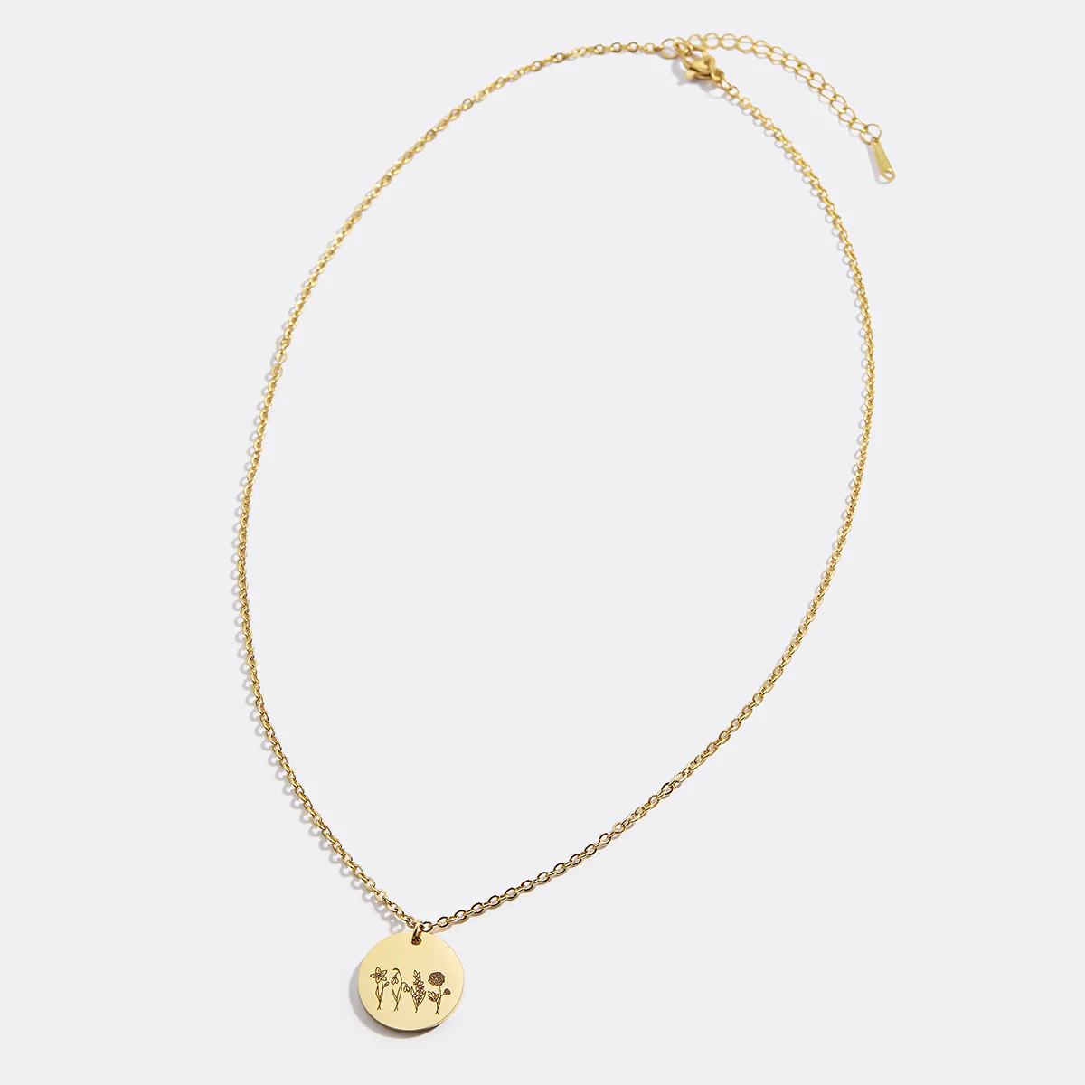 Birth Flower Bouquet Necklace