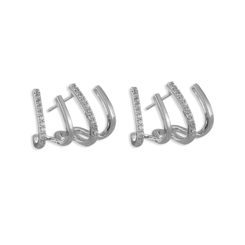 Claw Stud Wrap Earrings