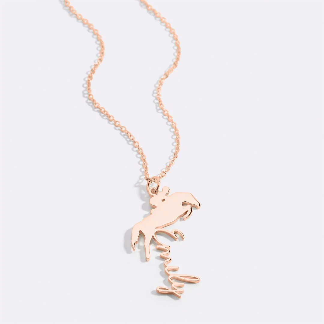 Equestrian Name Necklace