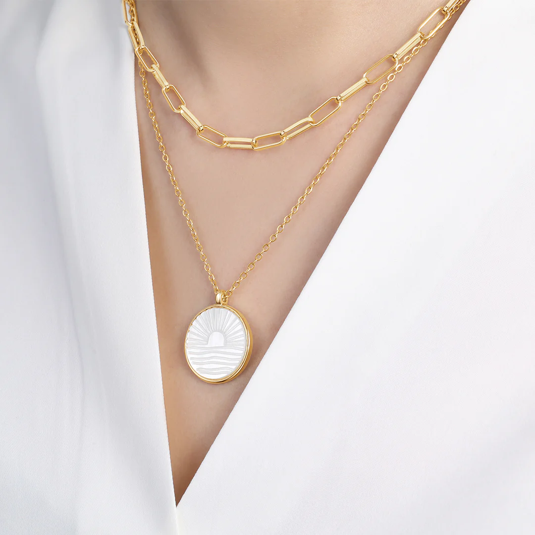 Mint Paperclip Sunrise Layering Set