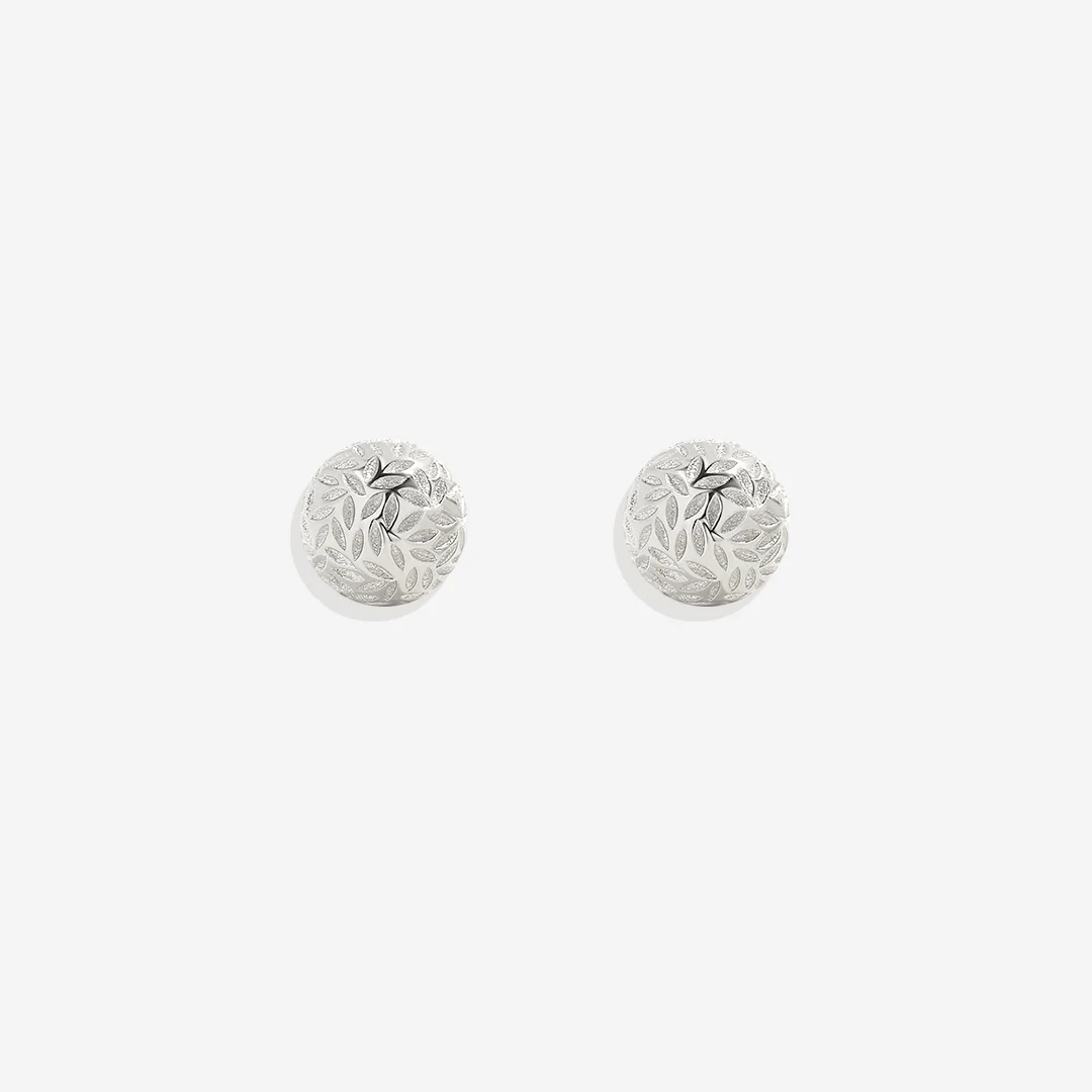 Textured Gold Ball Studs