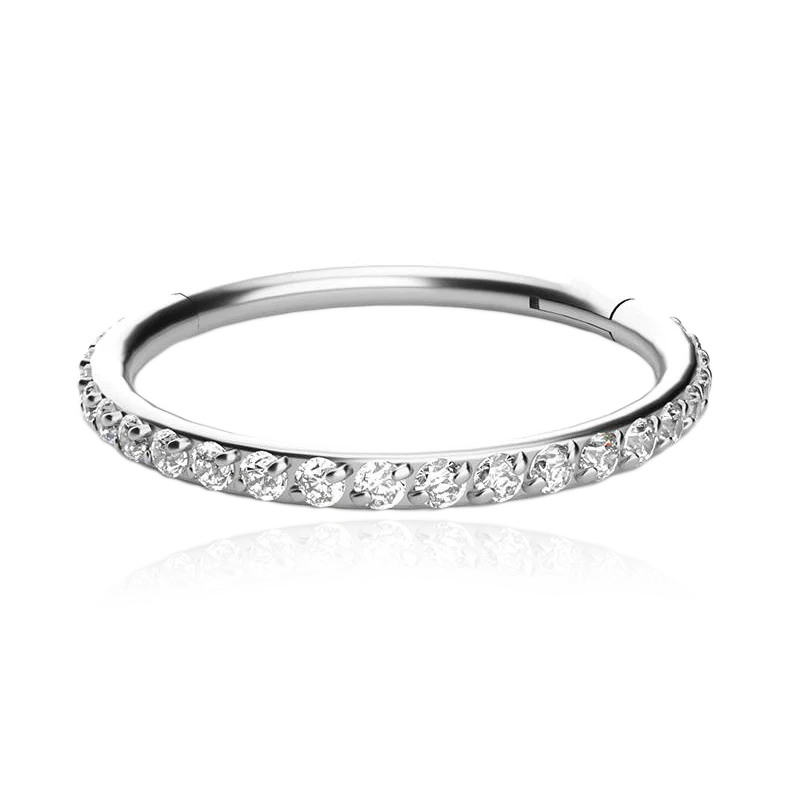 Eternity Crystal Cartilage Hoop Earrings | 16g