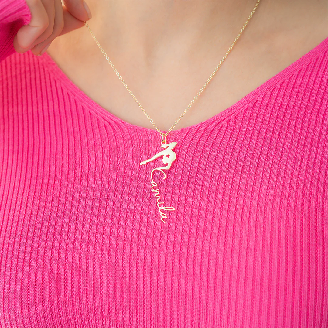 Personalized Gymnastics Necklace