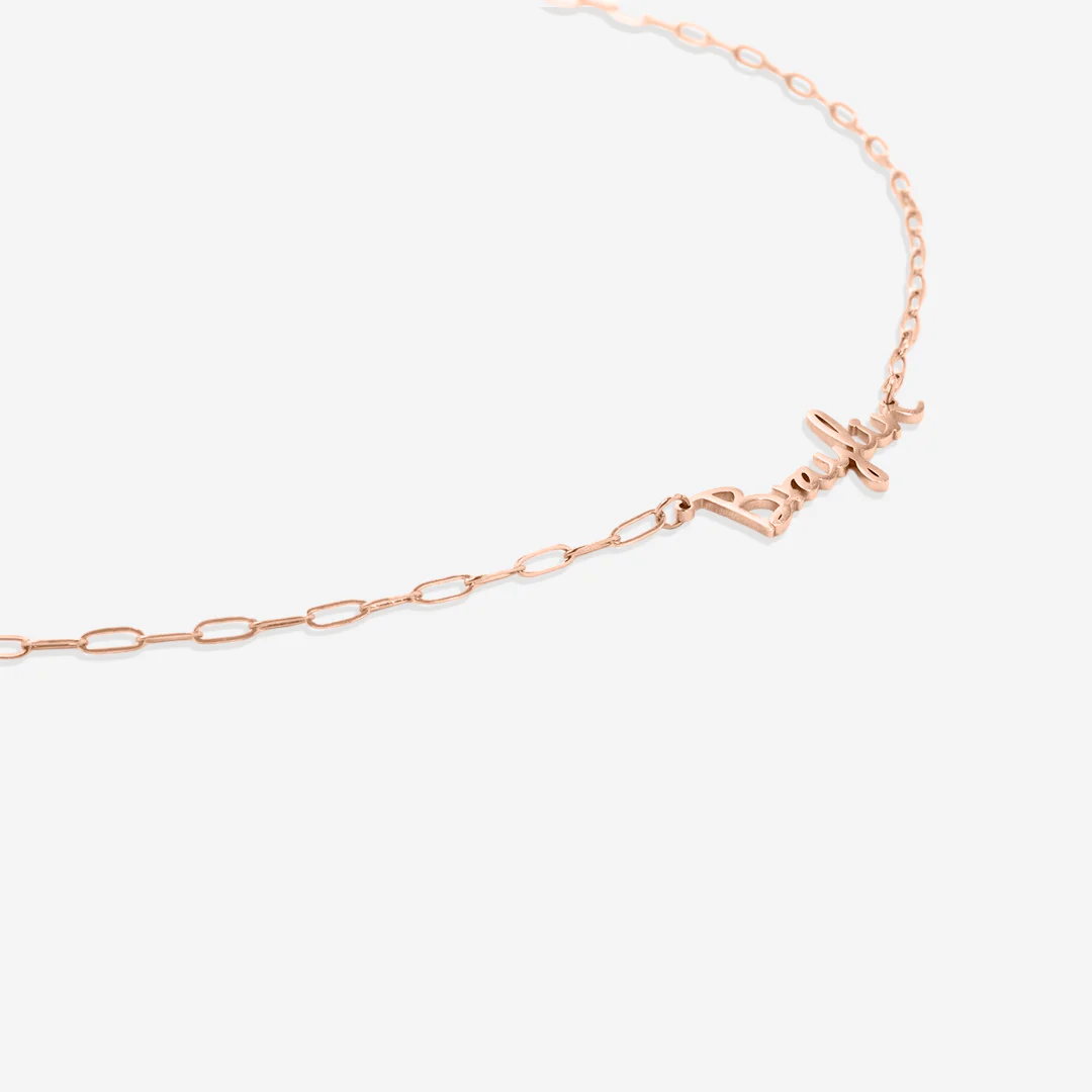 Fairy Name Necklace with Box Chain