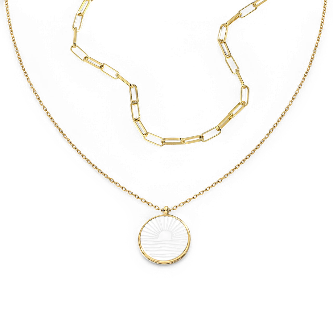 Mint Paperclip Sunrise Layering Set