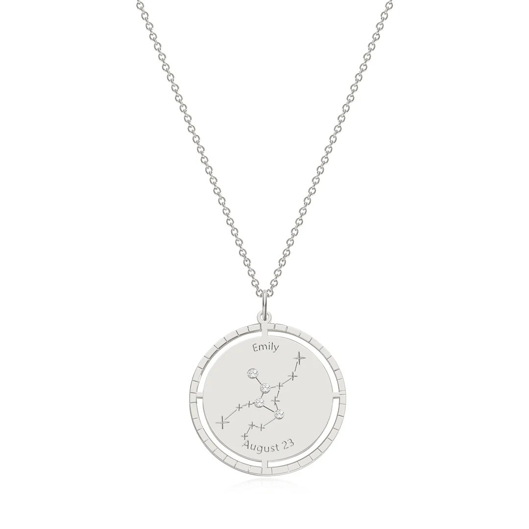 Personalized Constellation Pendant Necklace
