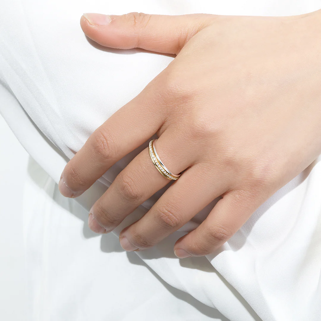 Gold and Silver Stacking Ring Set