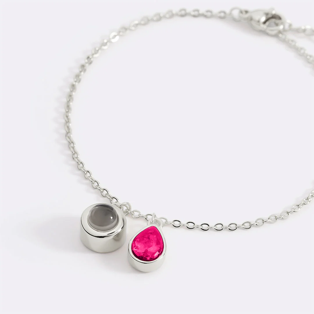 Birthstone Photo Bracelet