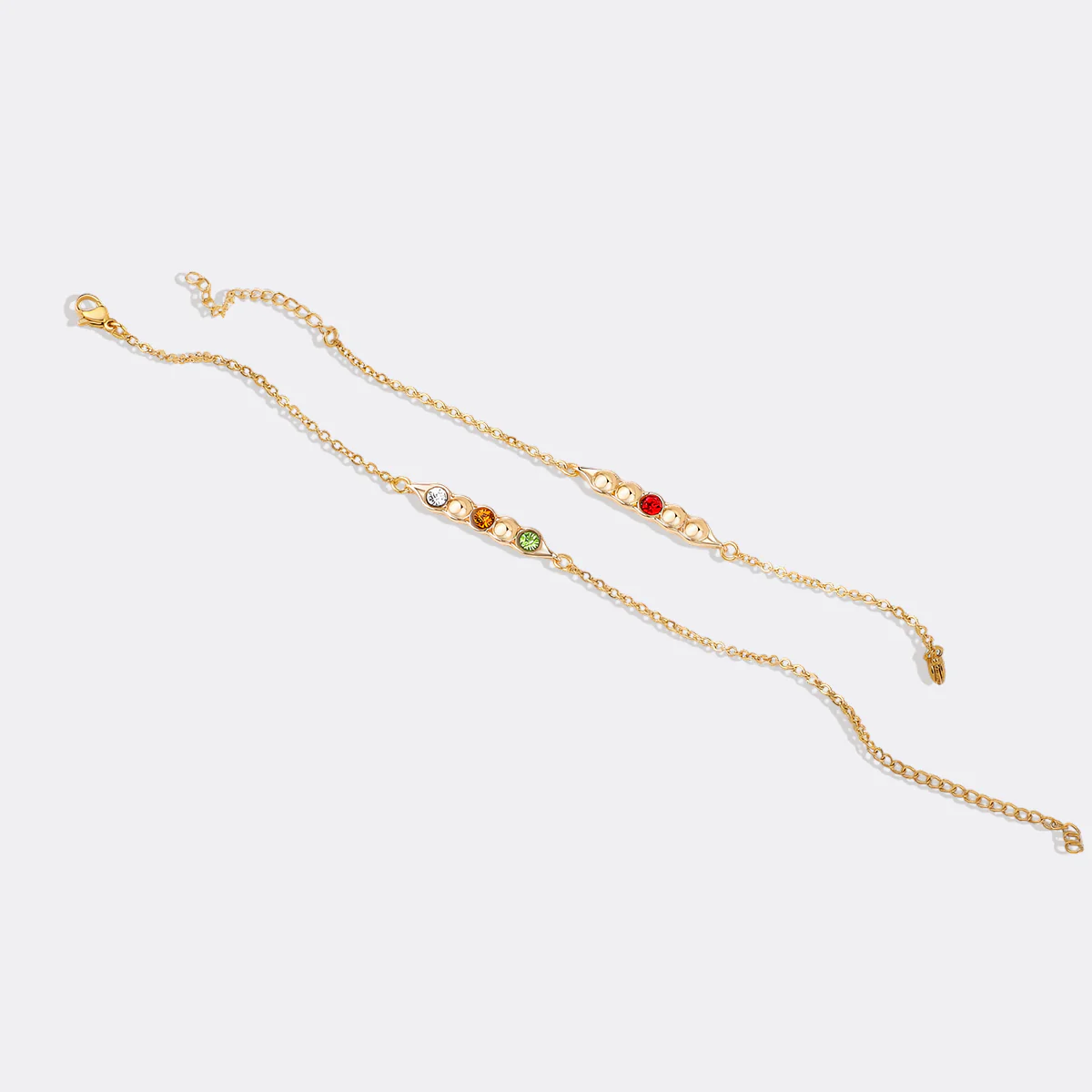 Peas in a Pod Birthstone Bracelet
