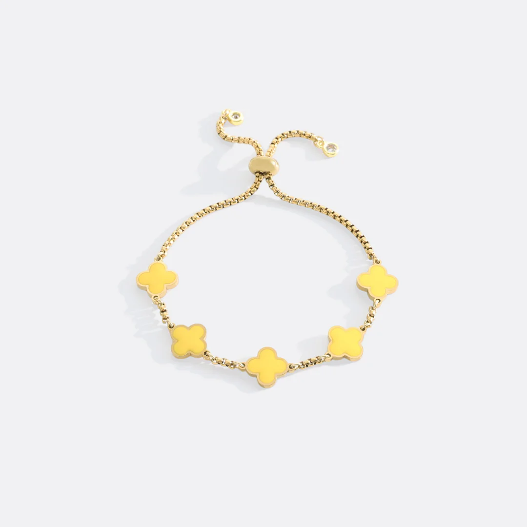 Clover Enamel Bracelet
